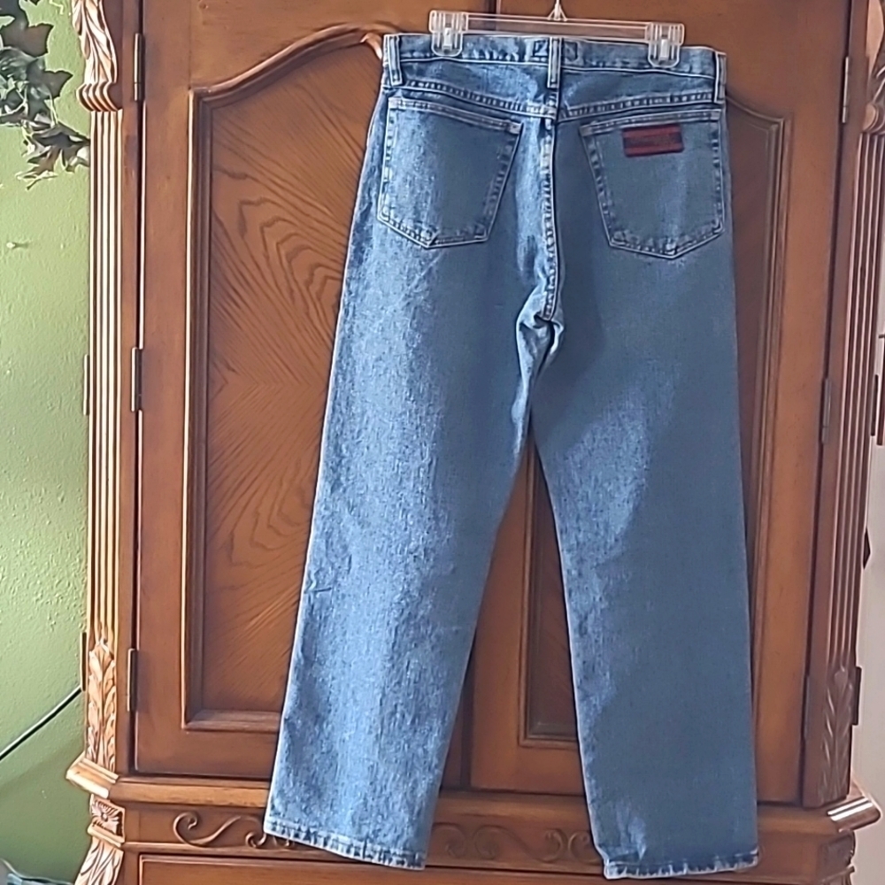 Wrangler Men's 20X Straight leg Regular fit Denim Blue Jeans Size 32" x 30"